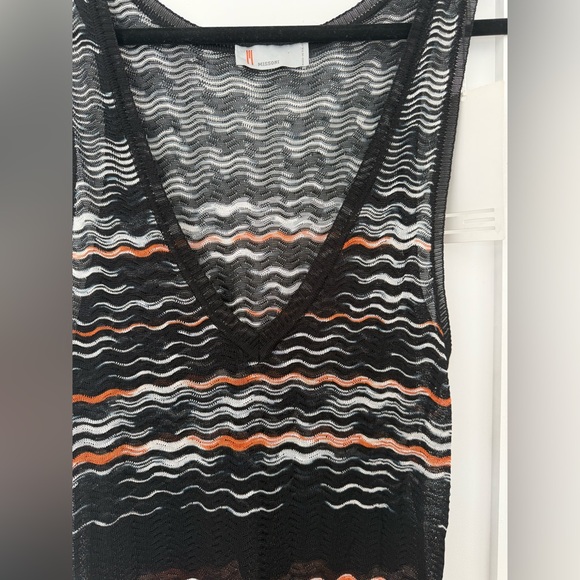 Missoni NWT Zigzag Knit Dress / Swim Cover-Up | Italian 48 | Resort Beachwear - Picture 5 of 7